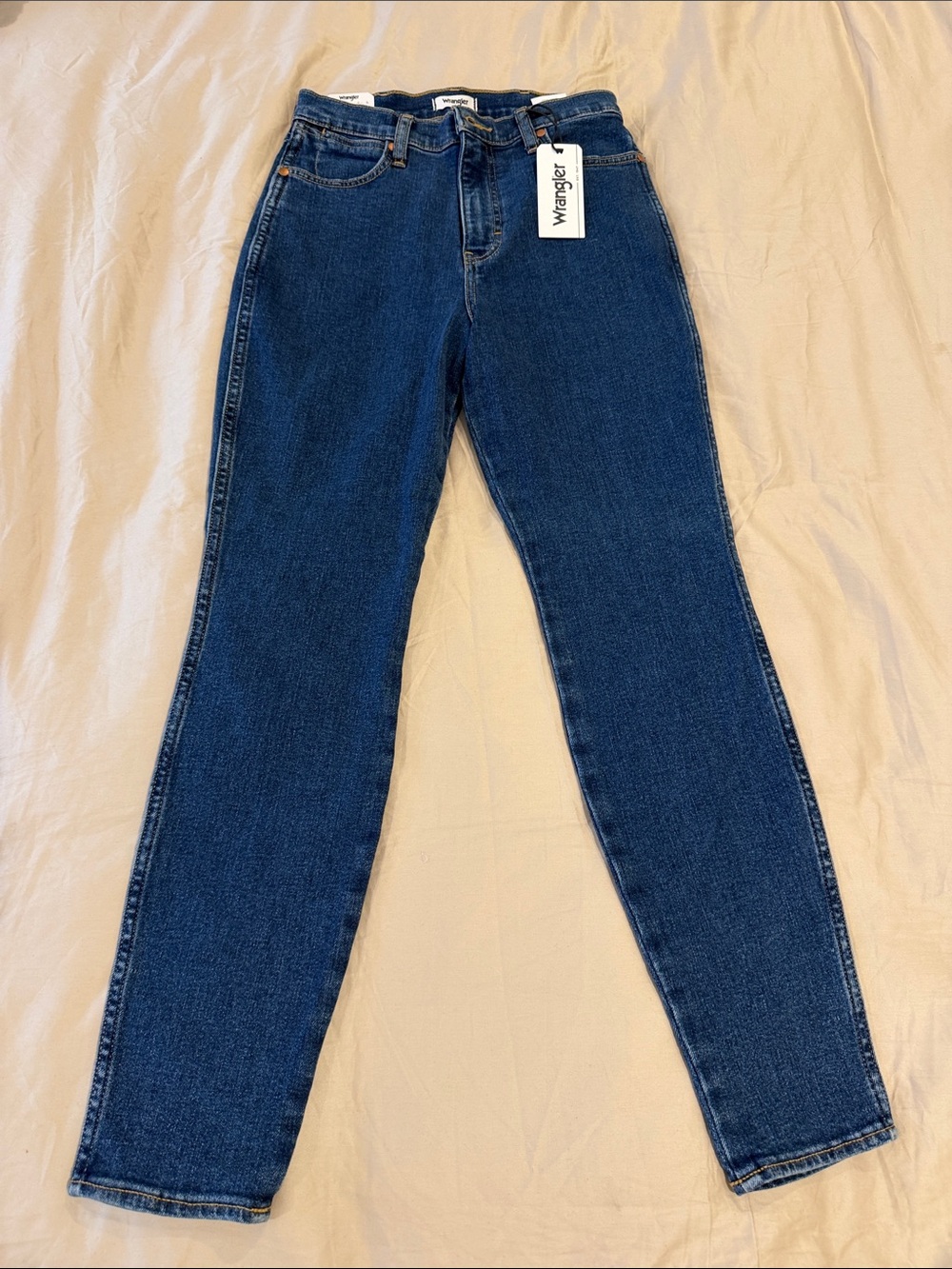 Wrangler Skinny Jeans in Dark Blue Denim